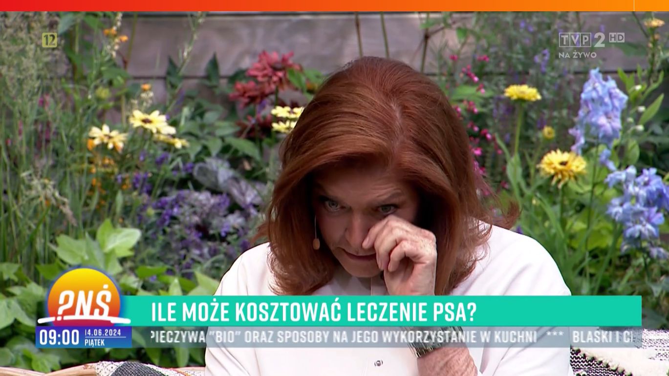 Katarzyna Dowbor zalała się łzami