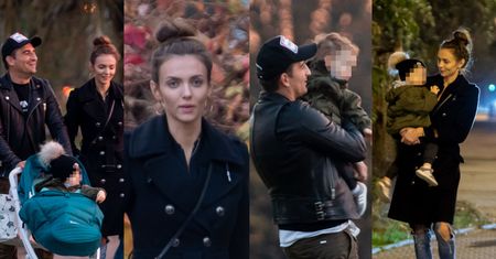 Misiek Koterski i Marcela Leszczak cieszą się ostatnimi chwilami złotej jesieni na RODZINNYM SPACERZE. Wrócili do siebie? (ZDJĘCIA)