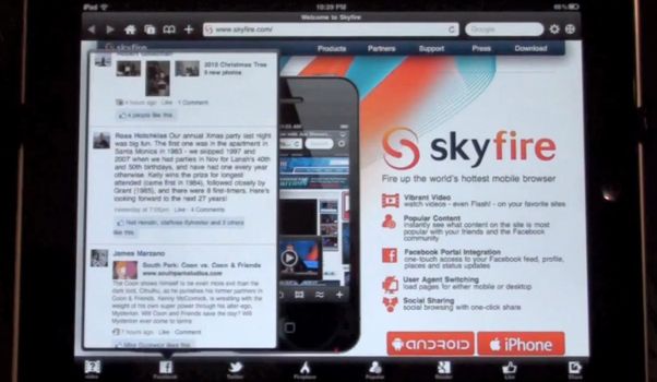 Skyfire iPad