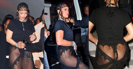 Rihanna świeci pośladkami niczym Katarzyna Warnke na afterparty po MET Gala 2021 (ZDJĘCIA)