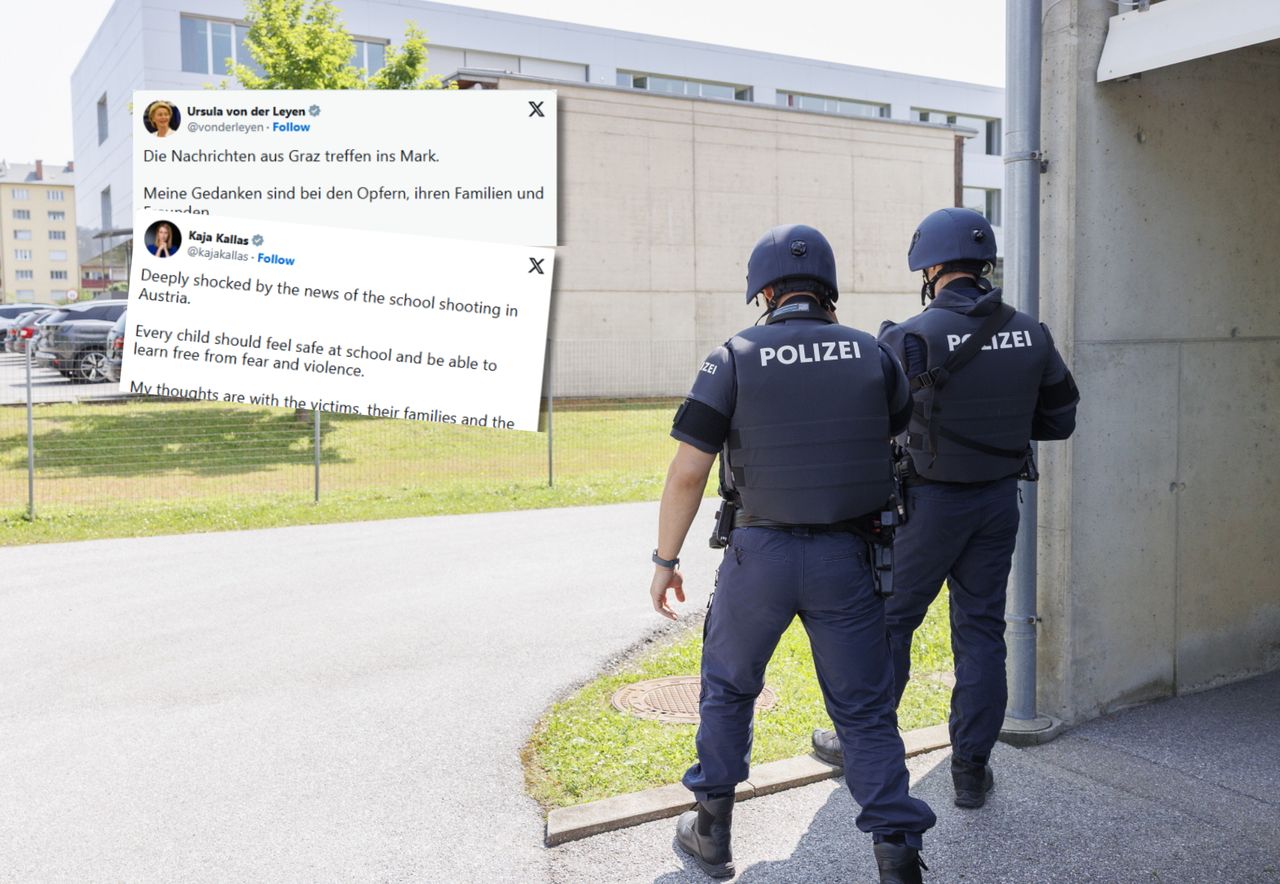 Strzelanina w szkole w Austrii. Europejscy politycy reagują