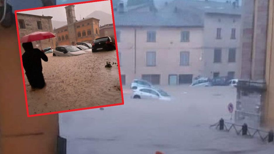 Zalane ulice w Senigallii