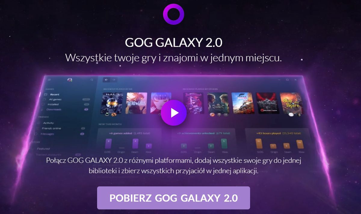 GOG Galaxy 2.0 dla wszystkich. Nadchodzi nowa wersja