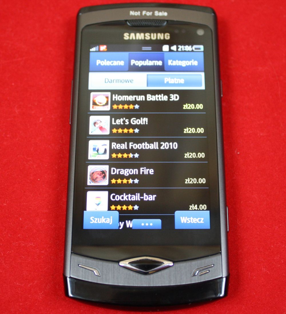 Płatne apliakcje w Samsung Apps