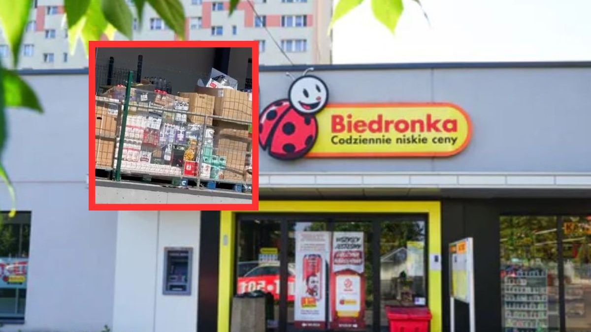 Palety z mlekiem i wodą w pełnym słońcu