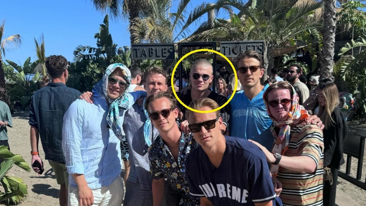 Erling Haaland na urlopie ze przyjaciółmi