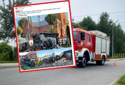 Droga do granicy była zablokowana. Zniszczona kapliczka i dach kościoła