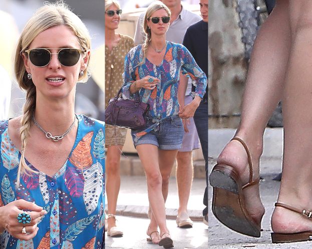 Ciężarna Nicky Hilton spaceruje po Saint-Tropez