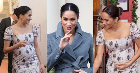 Meghan Markle zażartowała podczas wizyty w domu starców: "Czuje się dziś BARDZO CIĘŻARNA" (FOTO)