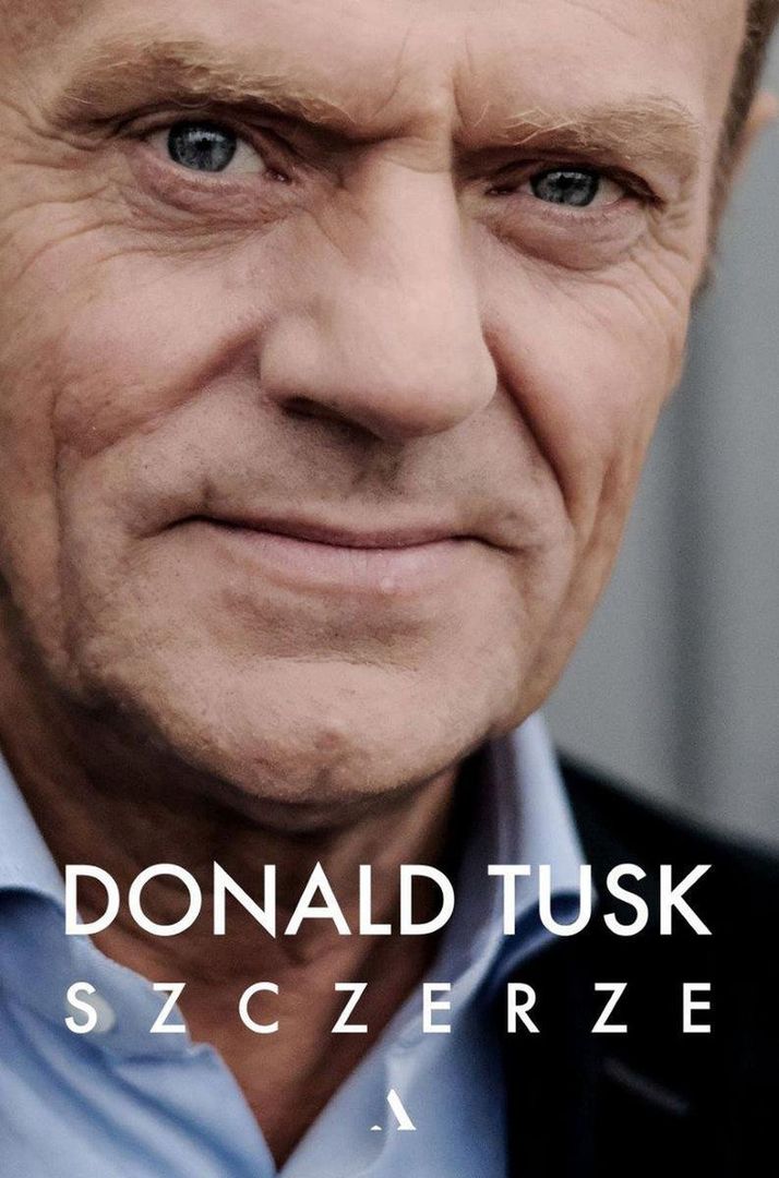 Okładka książki "Szczerze" Donalda Tuska