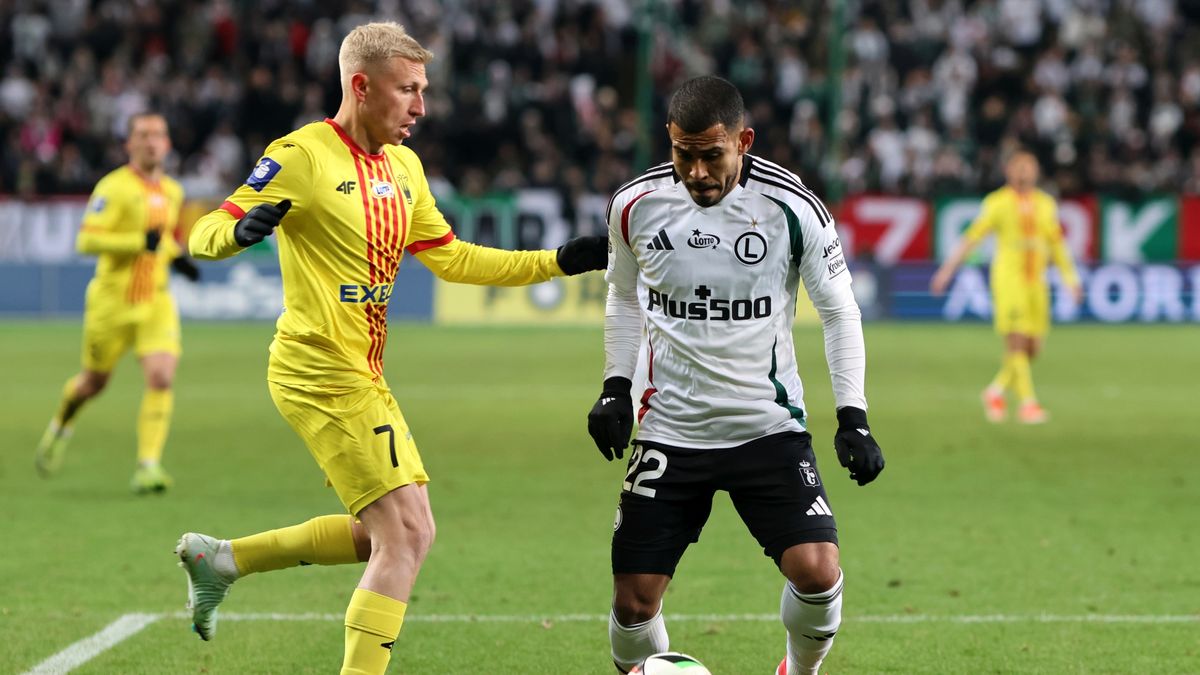 WP SportoweFakty / Mateusz Czarnecki / Dawid Błanik w meczu z Legią