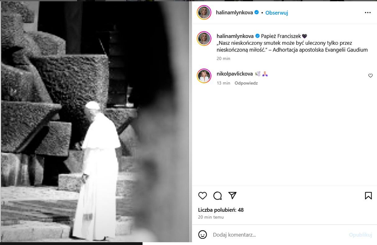 Gwiazdy żegnają papieża Franciszka