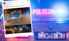 Dachowanie na rondzie w Tomaszowie Mazowieckim. Pijana para kierowców