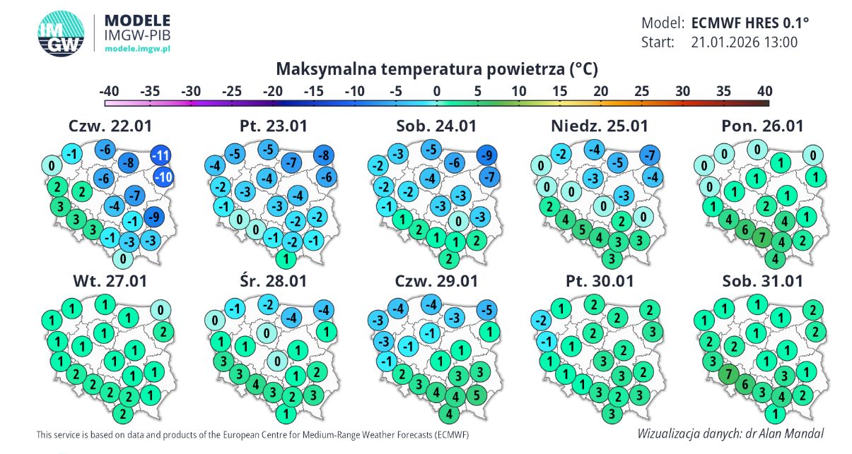 Pogoda na najbliższe 10 dni