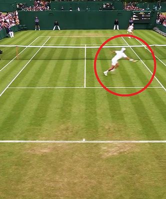 Najlepsza akcja 1. dnia Wimbledonu! Zobacz, co zrobił przy piłce meczowej