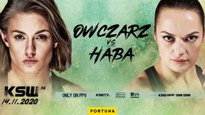 MMA. KSW 56. Karolina Owczarz zmierzy się z Justyną Habą