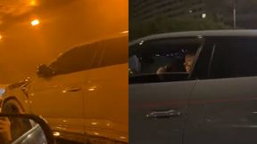 Filmował luksusowe auto. Nagle kierowca opuścił szybę