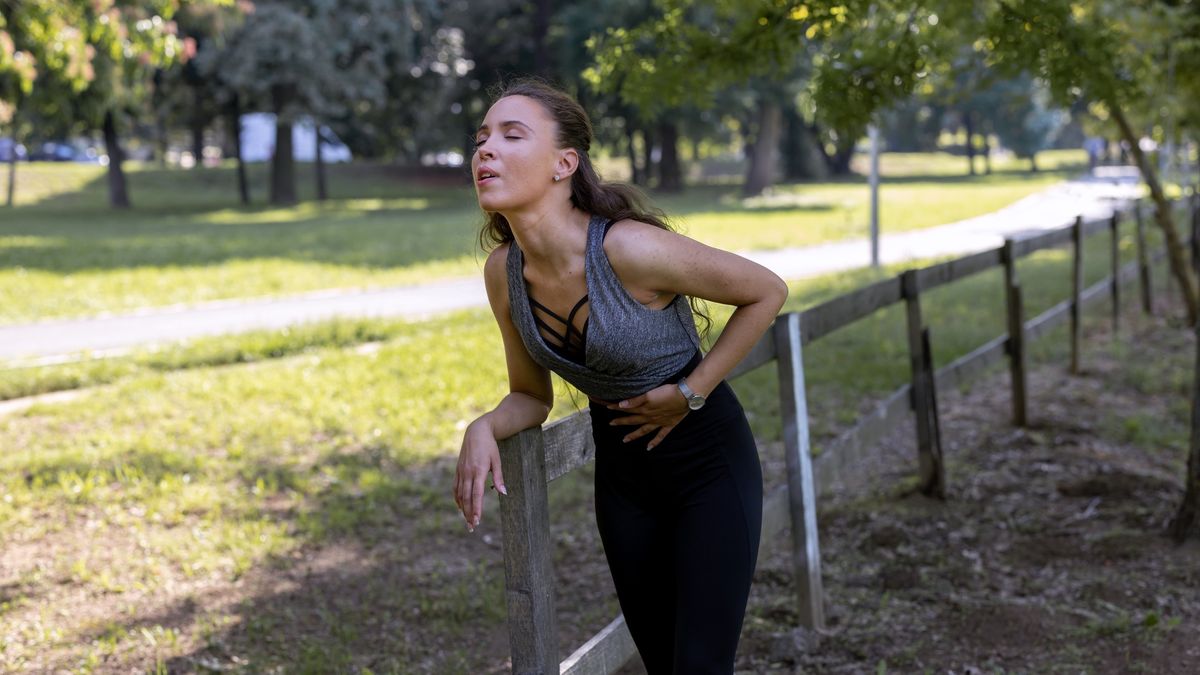 Woman feeling pain while running
A young Caucasian woman suffered stomach injury during morning exercise in the forest
ProfessionalStudioImages