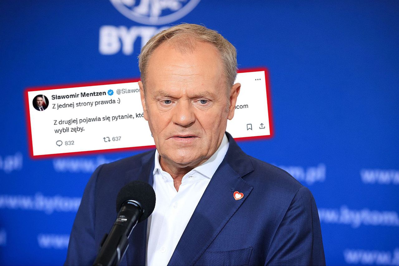 Tusk żartuje z Trzaskowskiego. Mentzen reaguje