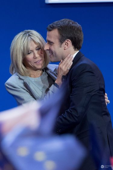 Emmanuel Macron i Brigitte Trogneux - para prezydencka Francji