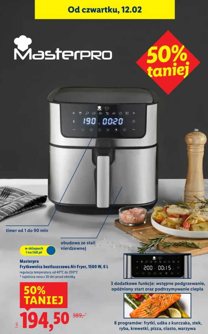 Promocja w Lidlu na air fryer