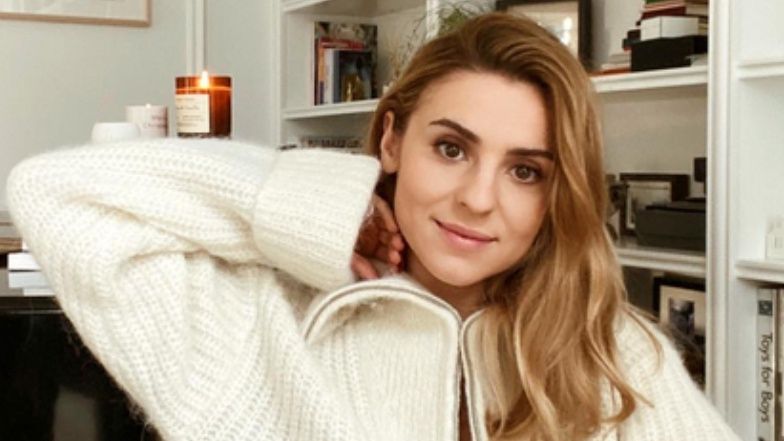 Kasia Tusk w piżamie pokazuje swoją NOWĄ kuchnię: marmurowe blaty, eleganckie szafki i RETRO kuchenka (ZDJĘCIA)