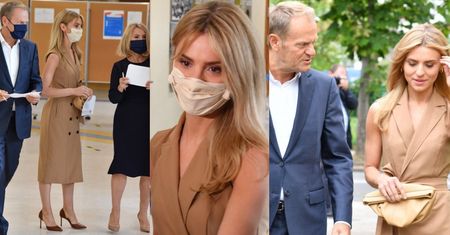 Donald Tusk odwiedza lokal wyborczy w towarzystwie żony Małgorzaty i córki Katarzyny (ZDJĘCIA)