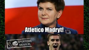 Ulubiona drużyna premier Szydło? Atletico Madryt! Zobacz najlepsze memy po meczach LM