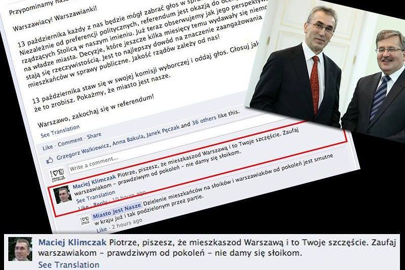 Urzędnik Prezydenta Komorowskiego: "Nie damy się słoikom"