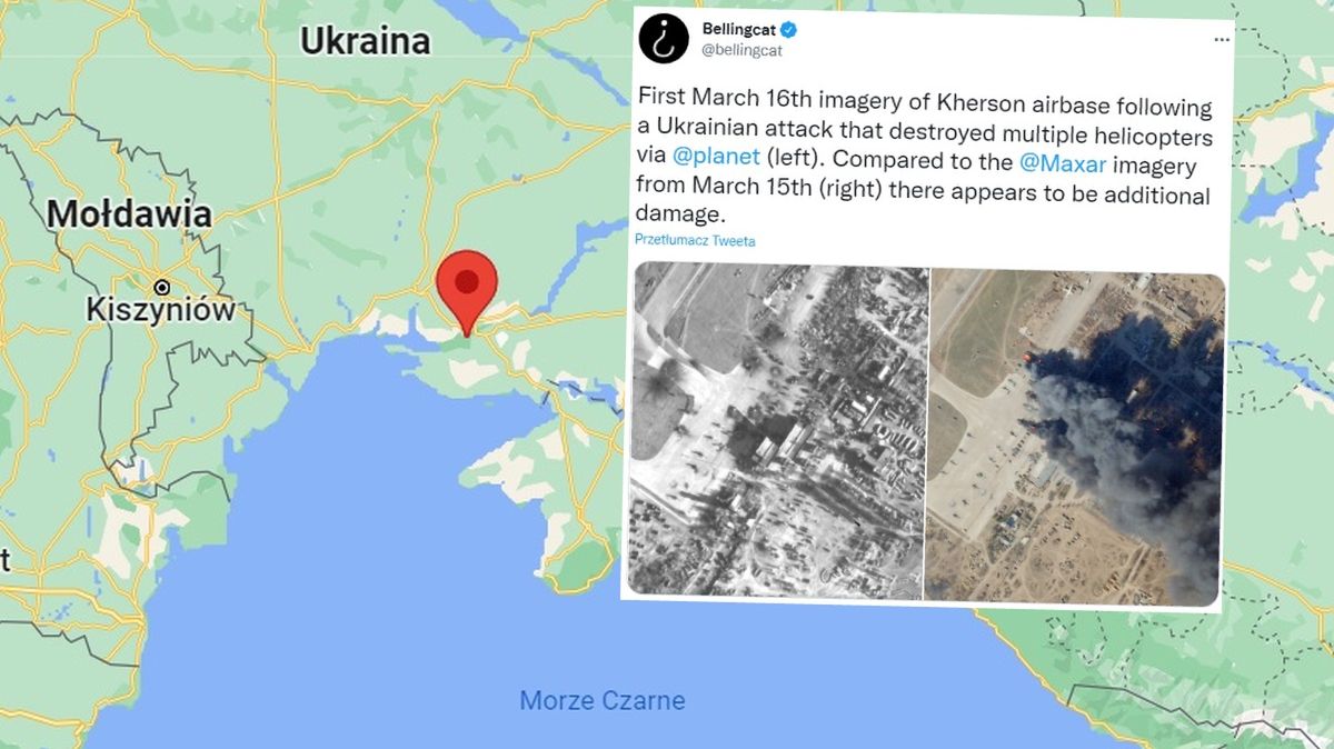 Ukraińcy uszkodzili i zniszczyli kilka rosyjskich helikopterów w bazie w Chersoniu 