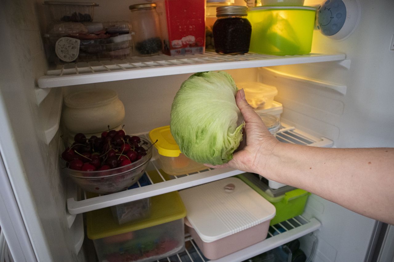 Leafy vegetables are best kept in the fridge.