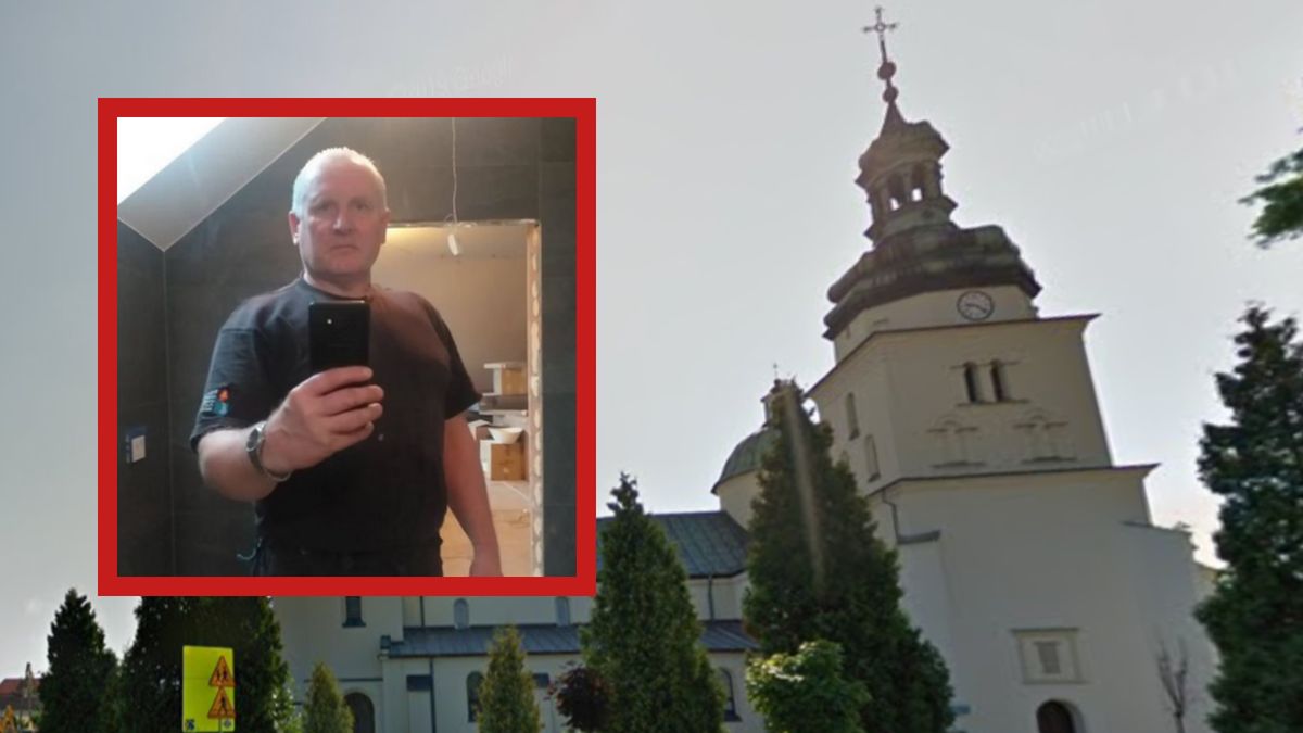 Ciało mężczyzny w wieku Jacka Jaworka znaleziono na tyłach kościoła w Dąbrowie Zielonej