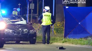 Ursynów: Śmiertelne potrącenie pieszego przez BMW. Siła uderzenia była tak silna, że mężczyzna wylądował kilkadziesiąt metrów od przejścia