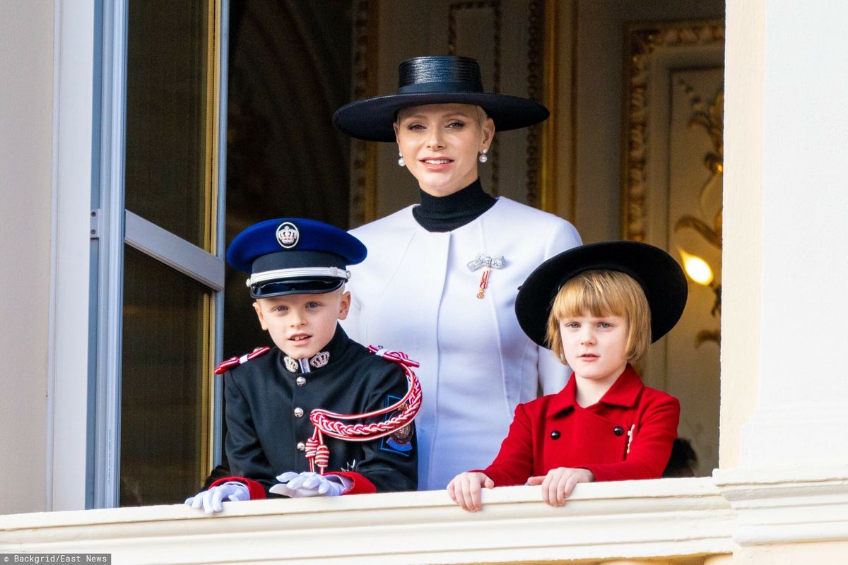 Księżna Charlene z dziećmi