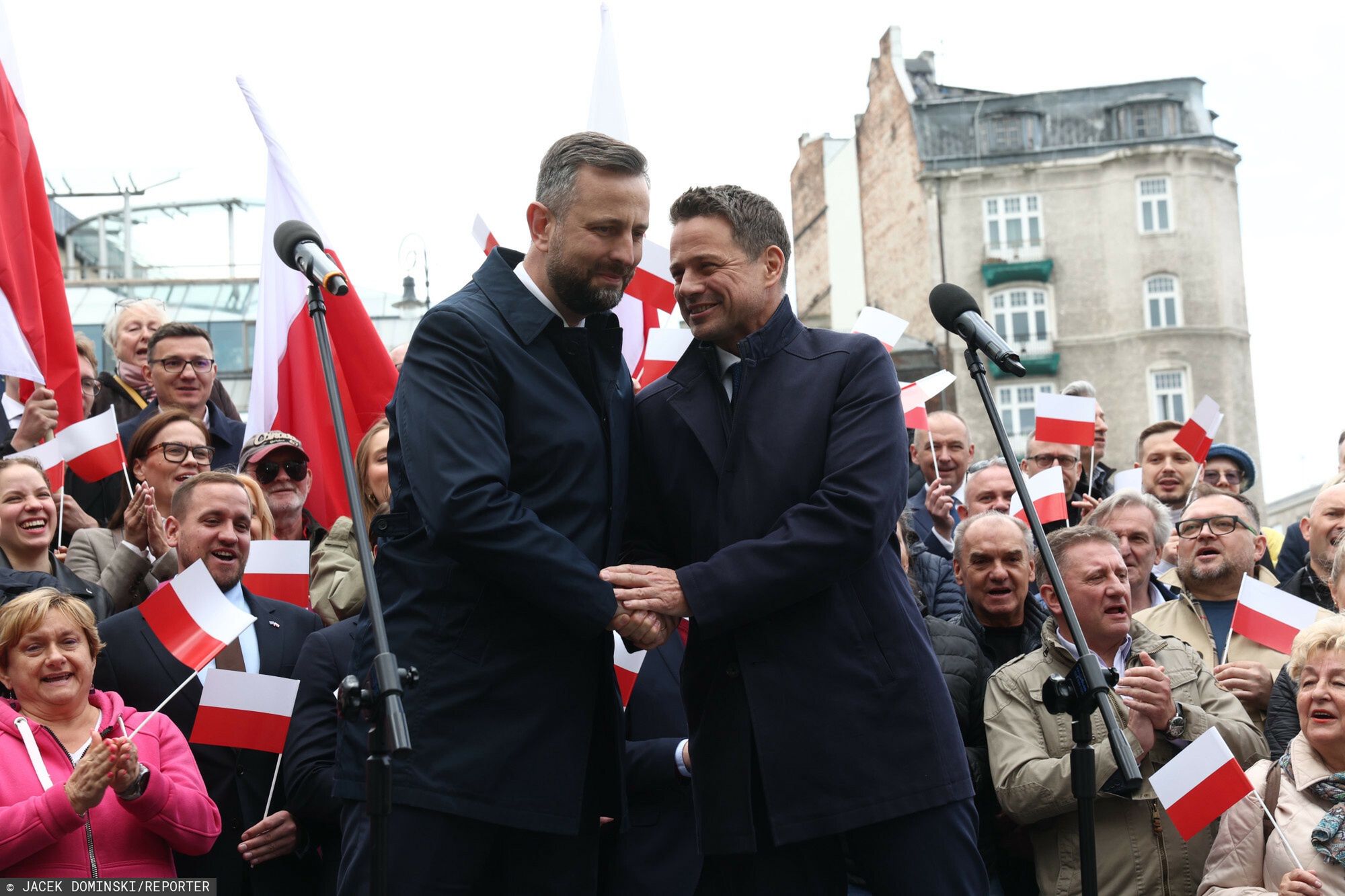 Konferencja Trzaskowskiego i Kosiniaka-Kamysza