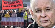 Sceny na miesięcznicy smoleńskiej. Kaczyński zwrócił się do policji