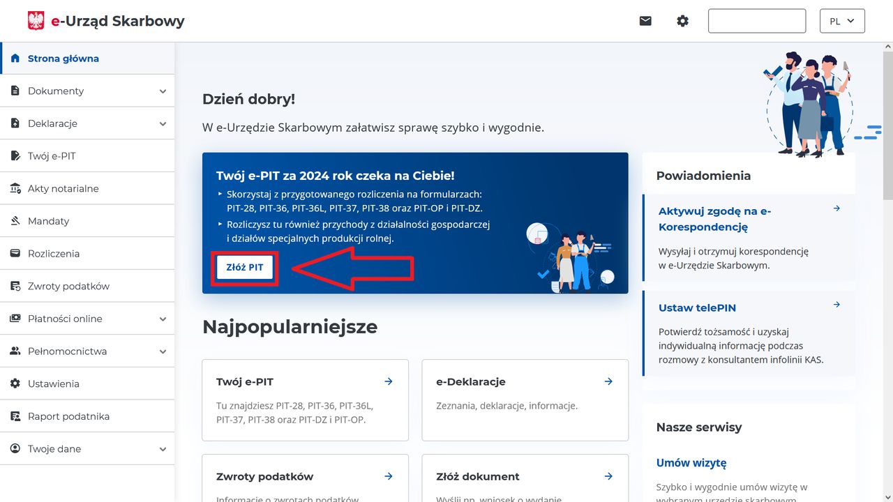 Usługa Twój e-PIT - jak rozliczyć się przez internet?