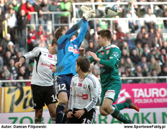 Dusan Kuciak - podstawowy golkiper Legii. W meczu z Sevillą zastąpił go Jakub Szumski