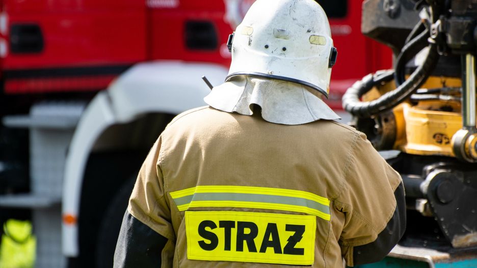 Na miejscu pracowali strażacy.
