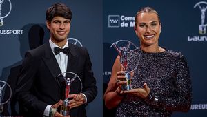 Co za wieczór dla tenisa! Sabalenka i Alcaraz otrzymali "sportowe Oscary"