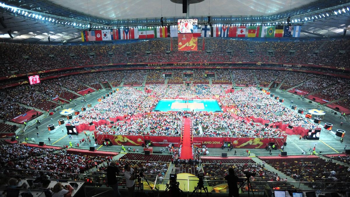 30.08.2014, Stadion Narodowy. Mecz otwarcia MŚ w siatkówce Polska-Serbia.