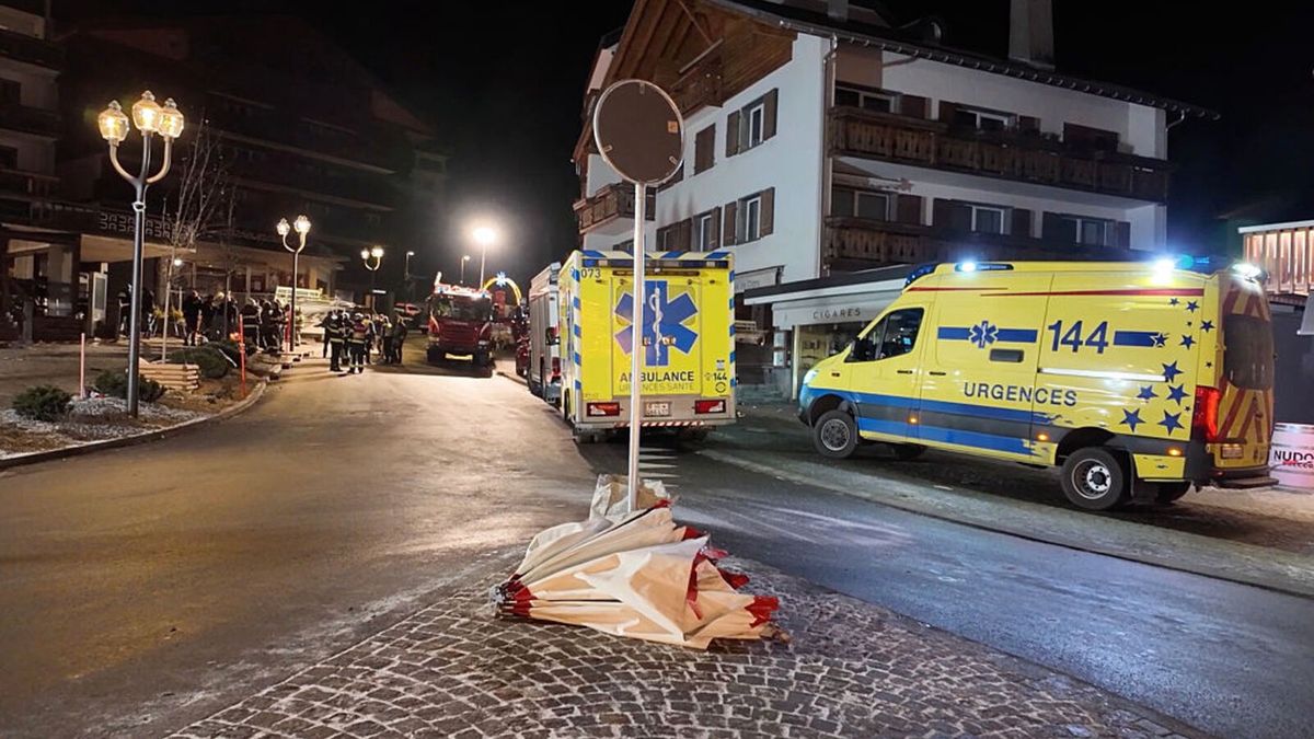 Pożar w Szwajcarii.