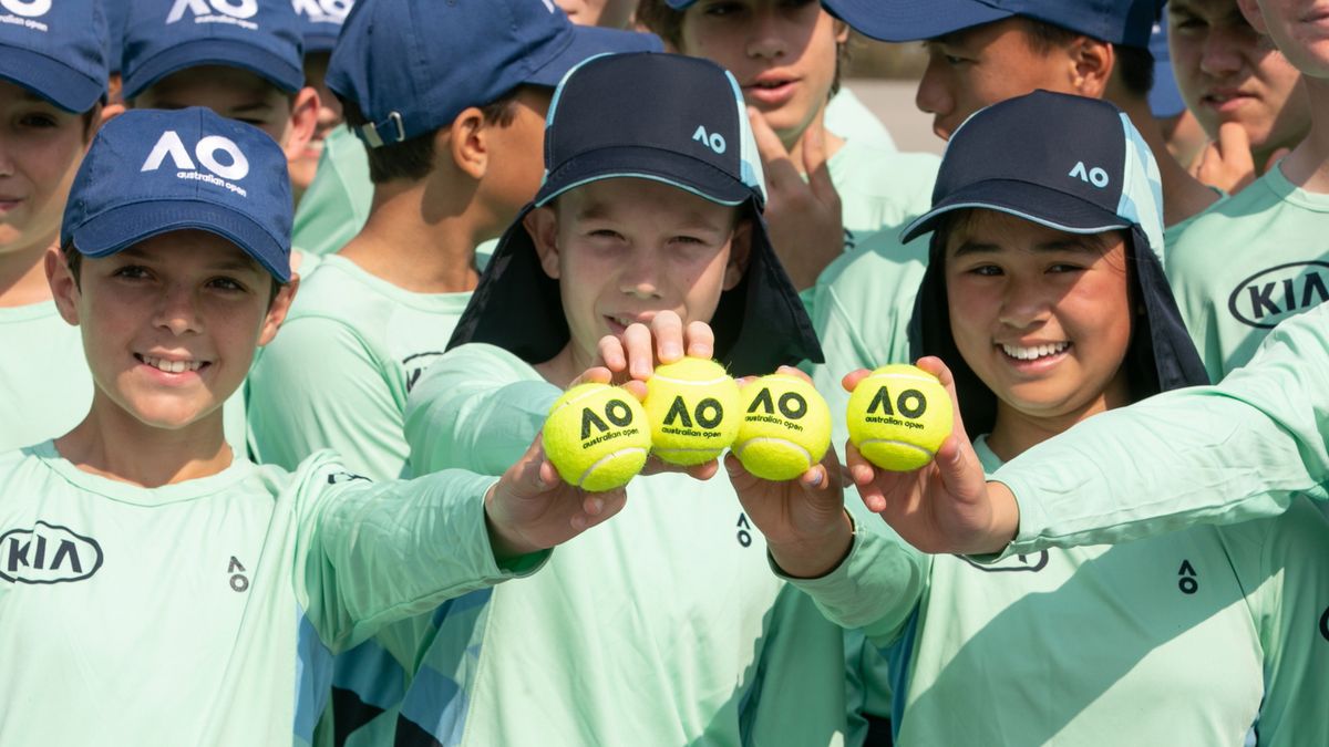 dzieci do podawania piłek podczas Australian Open 2020