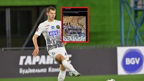Pojechali na mecz z Ukraińcami. Taki wywiesili transparent