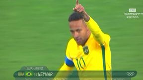 Piłka nożna (M), Brazylia - Kolumbia 1:0: gol Neymara