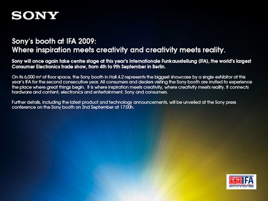 IFA 2009: Sony ma 6000 m2 1