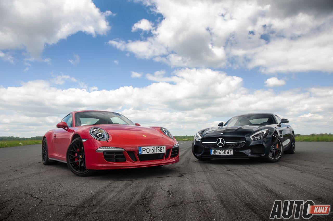 Porsche 911 Carrera 4 GTS i Mercedes AMG GT S - galeria testowa