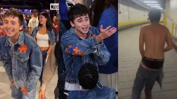 Timothée Chalamet z opuszczonymi spodniami i gołą klatą świętował zwycięstwo Knicksów. Kylie też dała się ponieść (WIDEO)