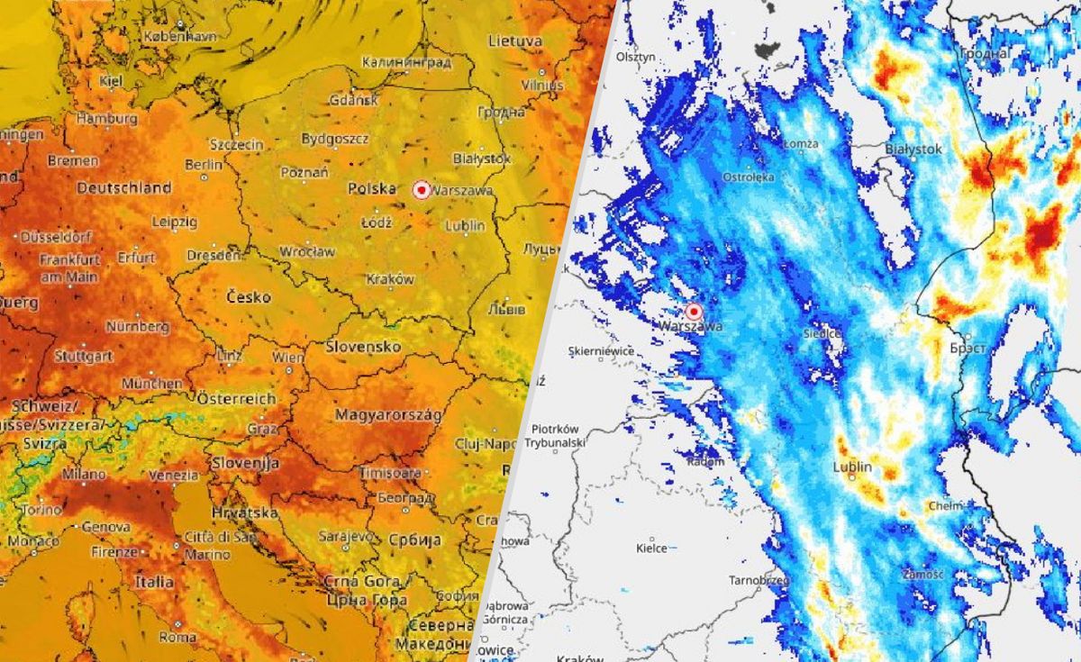 Groźna strefa burz nad Polską