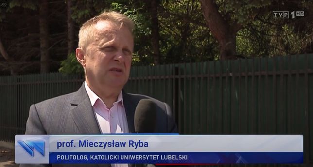 Profesor KUL Mieczysław Ryba ma inne wykształcenie niż podaje TVP.